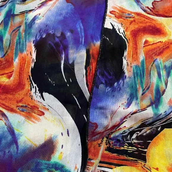 Abstract Sheer mini dress - Picture 7 of 7